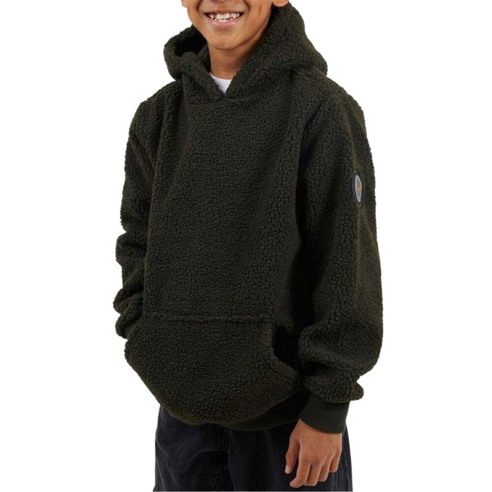 Brave Soul Childrens/Kids Regular Long-Sleeved Hoodie / Dark Khaki